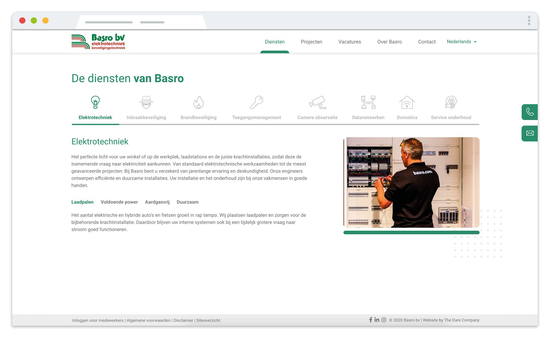portfolio van the dare company - basro