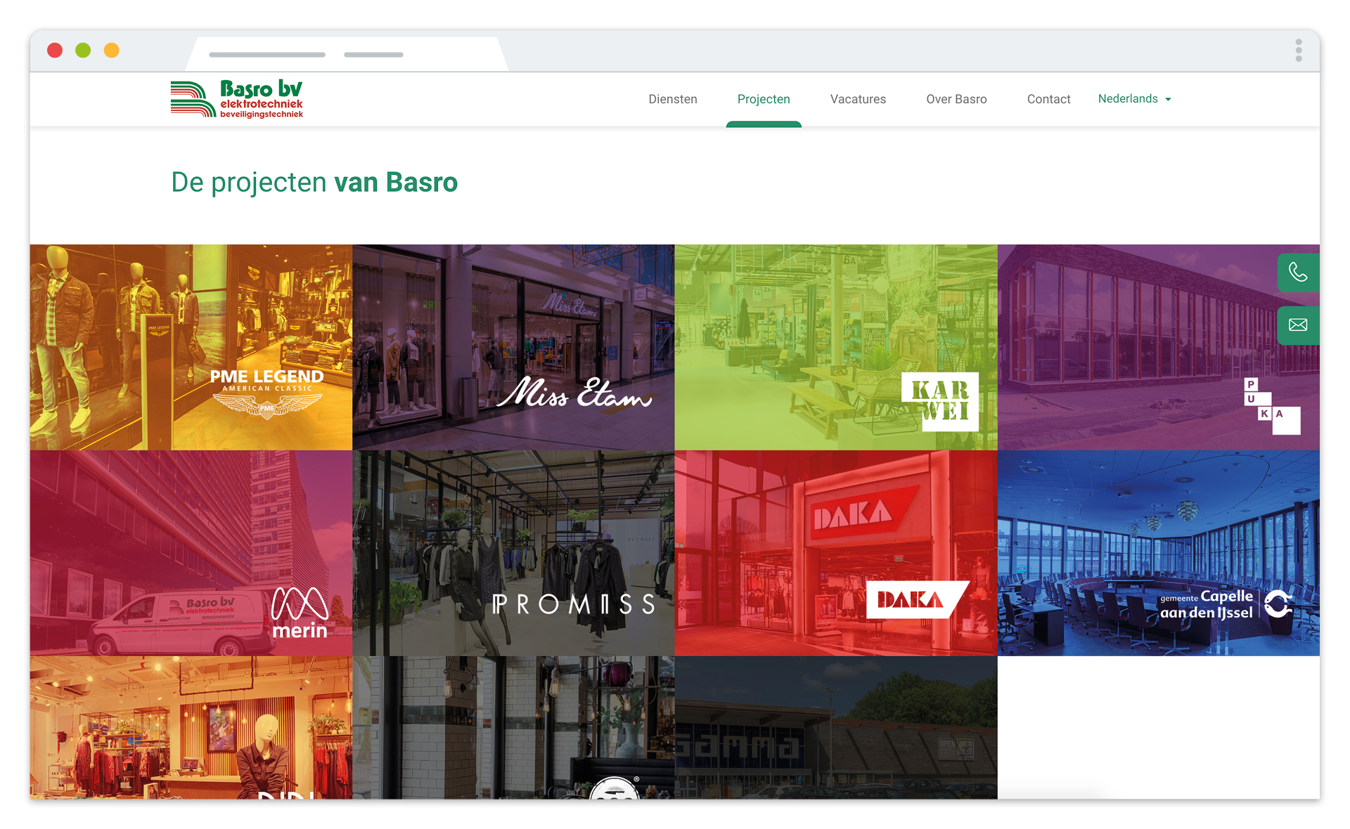 diensten van the dare company klant basro