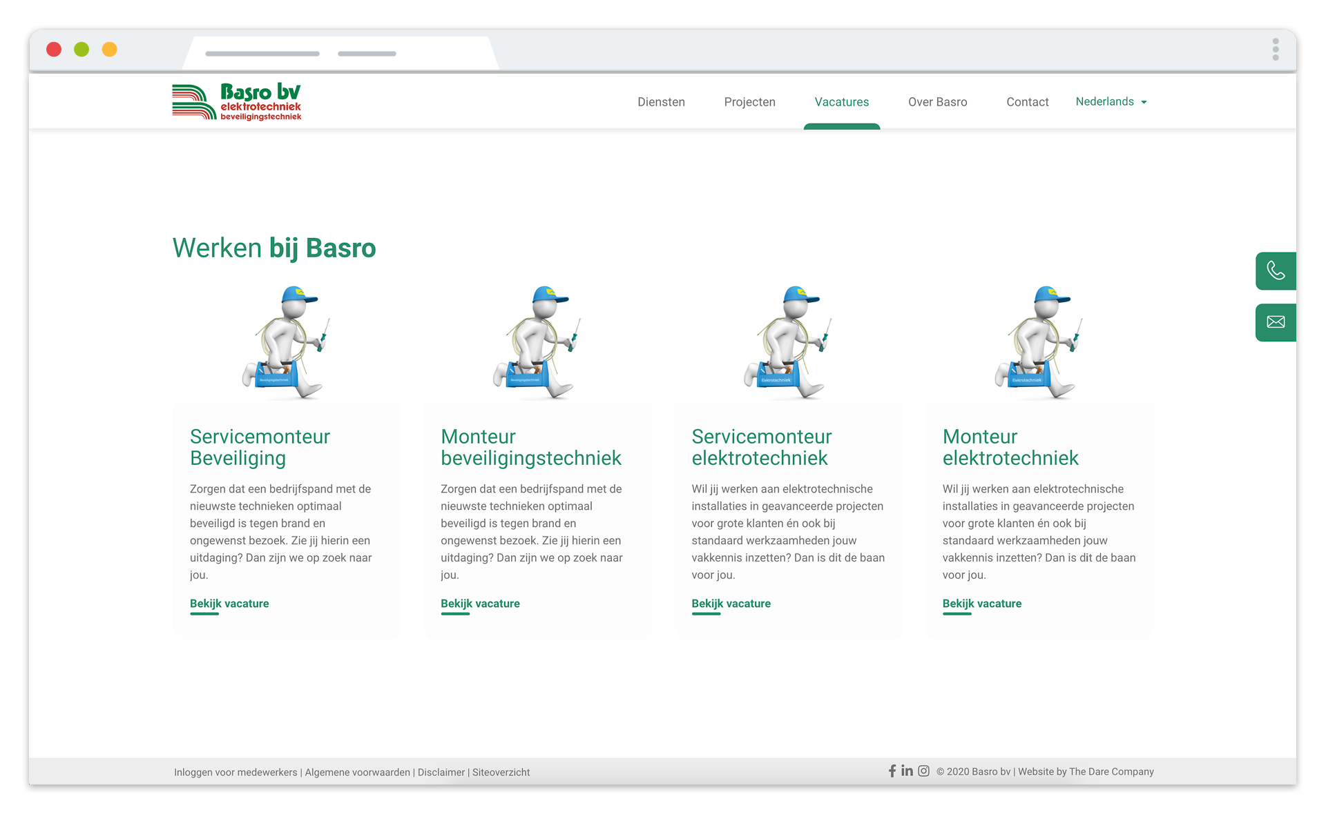 portfolio klant basro the dare company