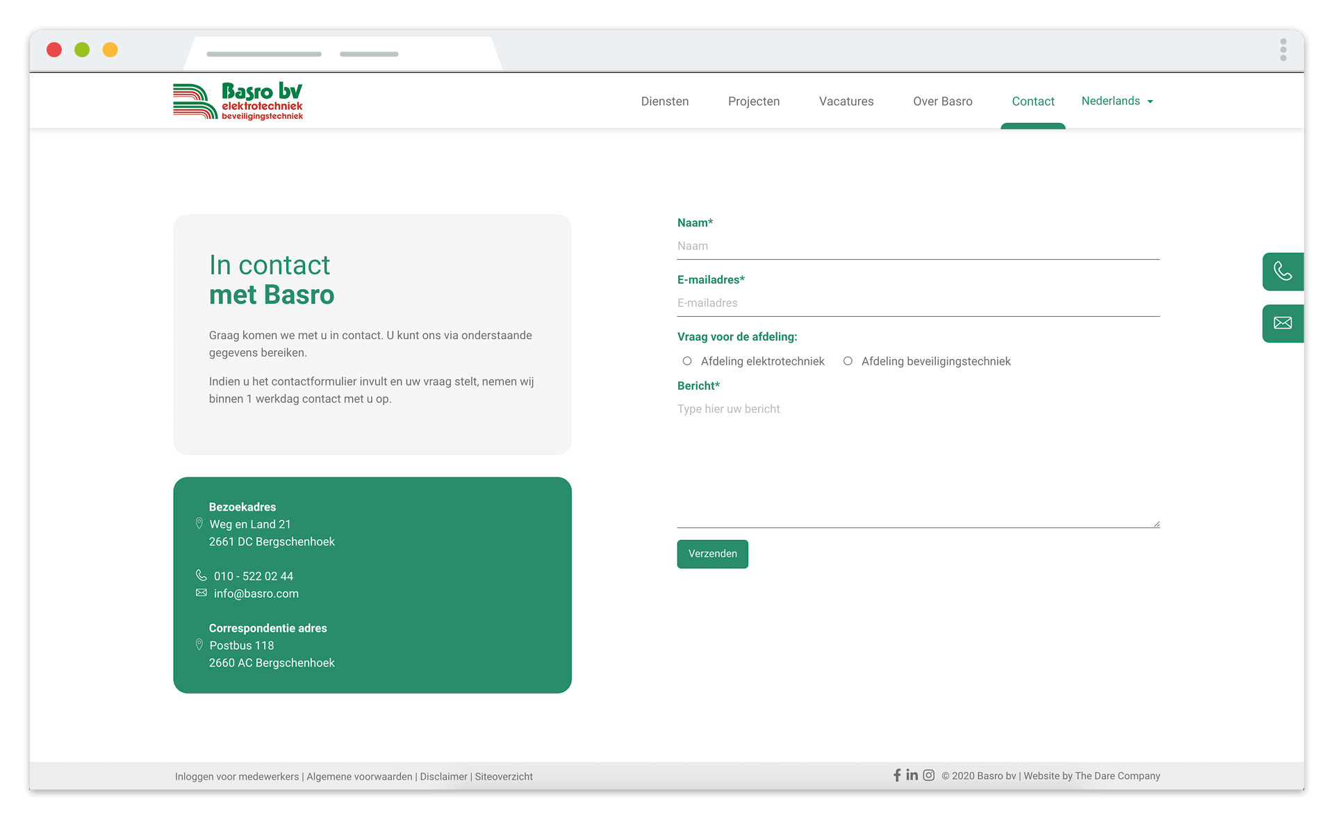 the dare company marketing voor basro