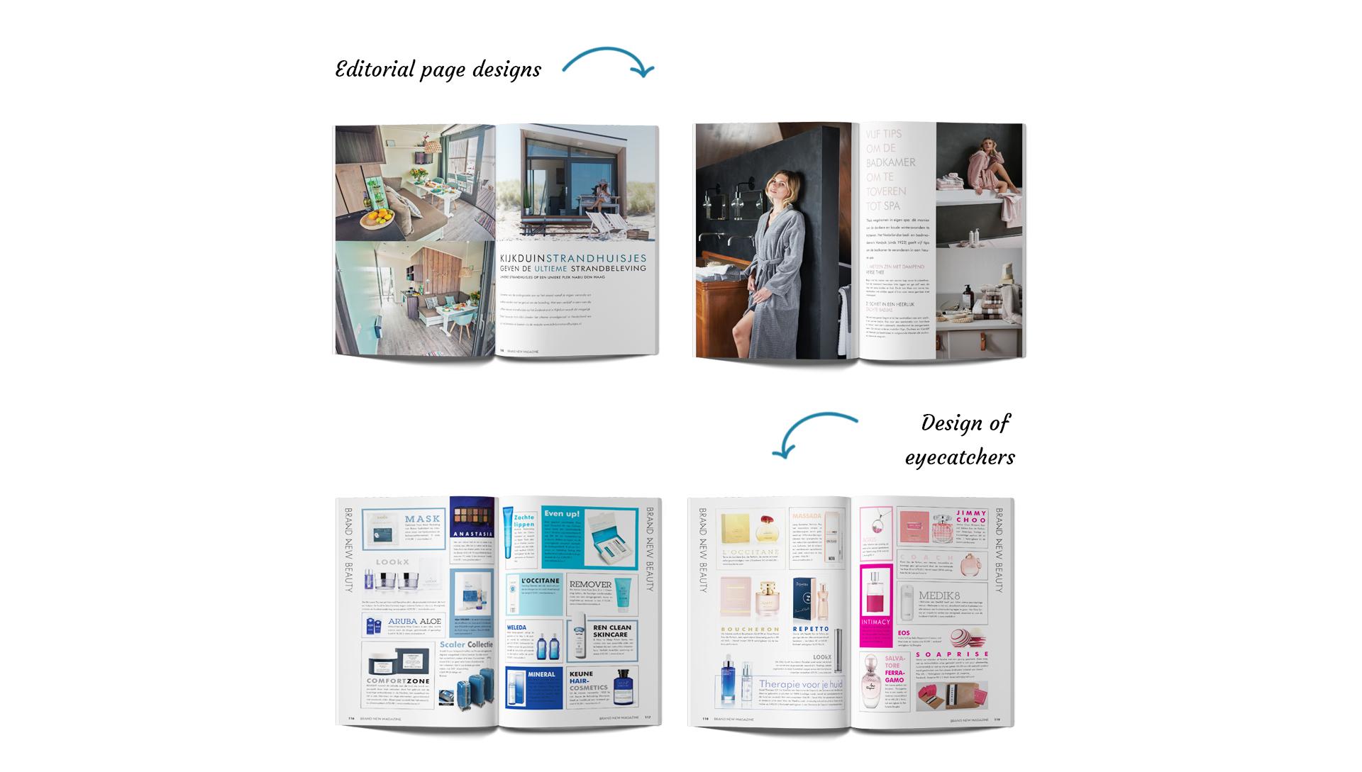 Portfolio | Brand New Magazine editorial page designs