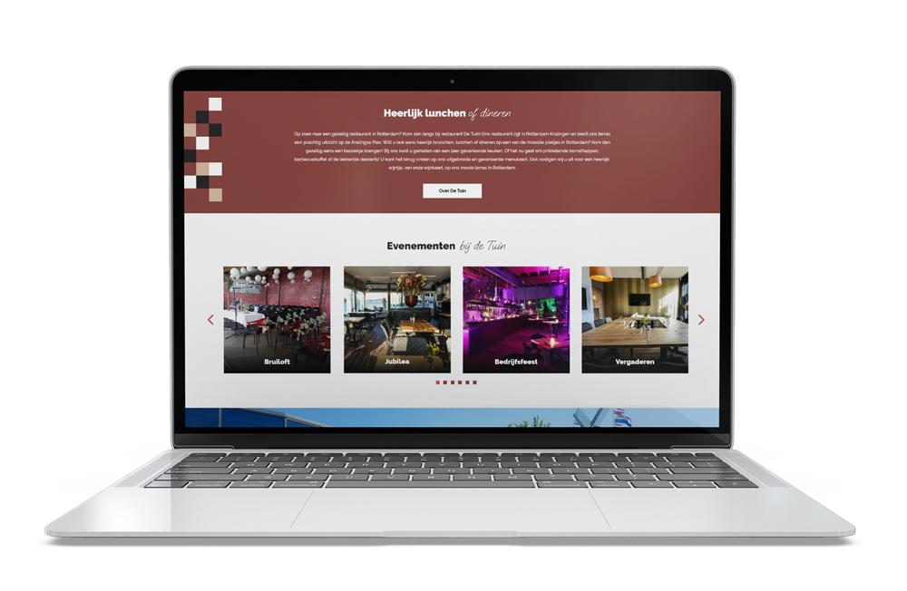 nieuwe website de tuin door the dare company