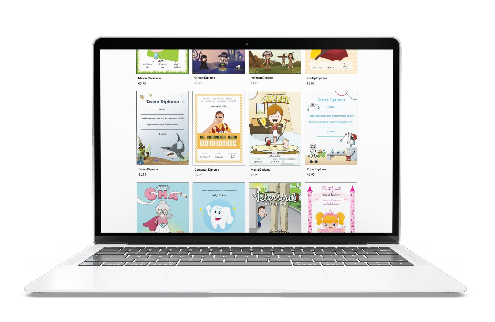 Portfolio | Diplomashop wesbsite 4