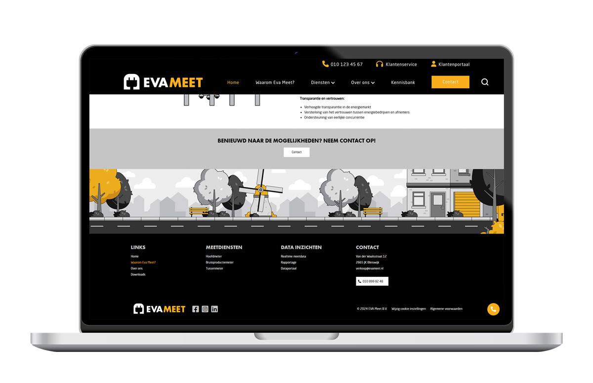 Portfolio | Eva Meet laptop website 7