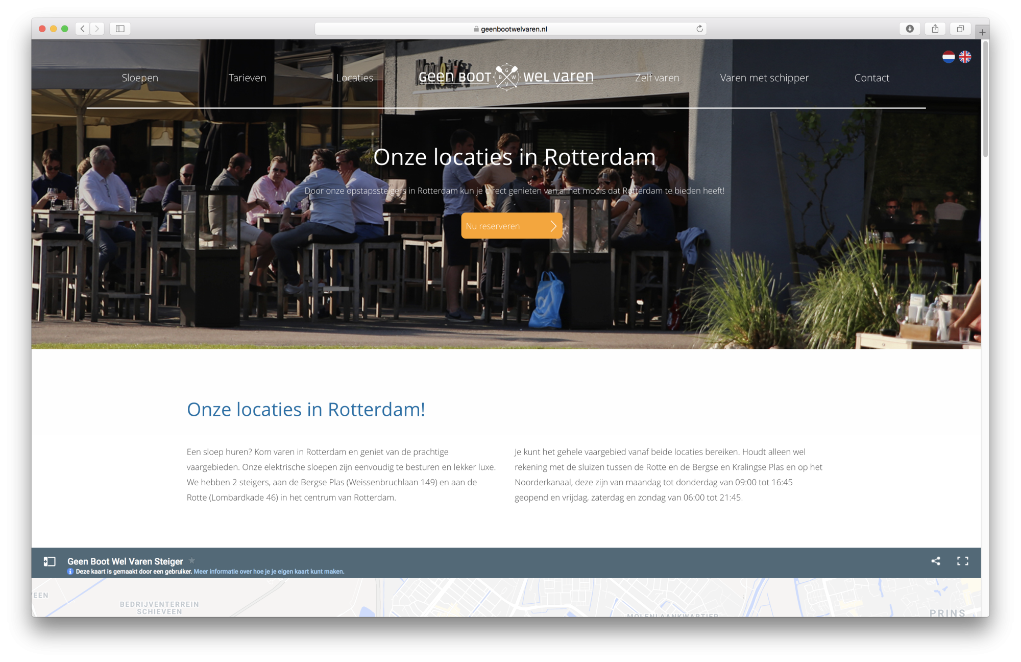Portfolio | Geen boot wel varen website 3
