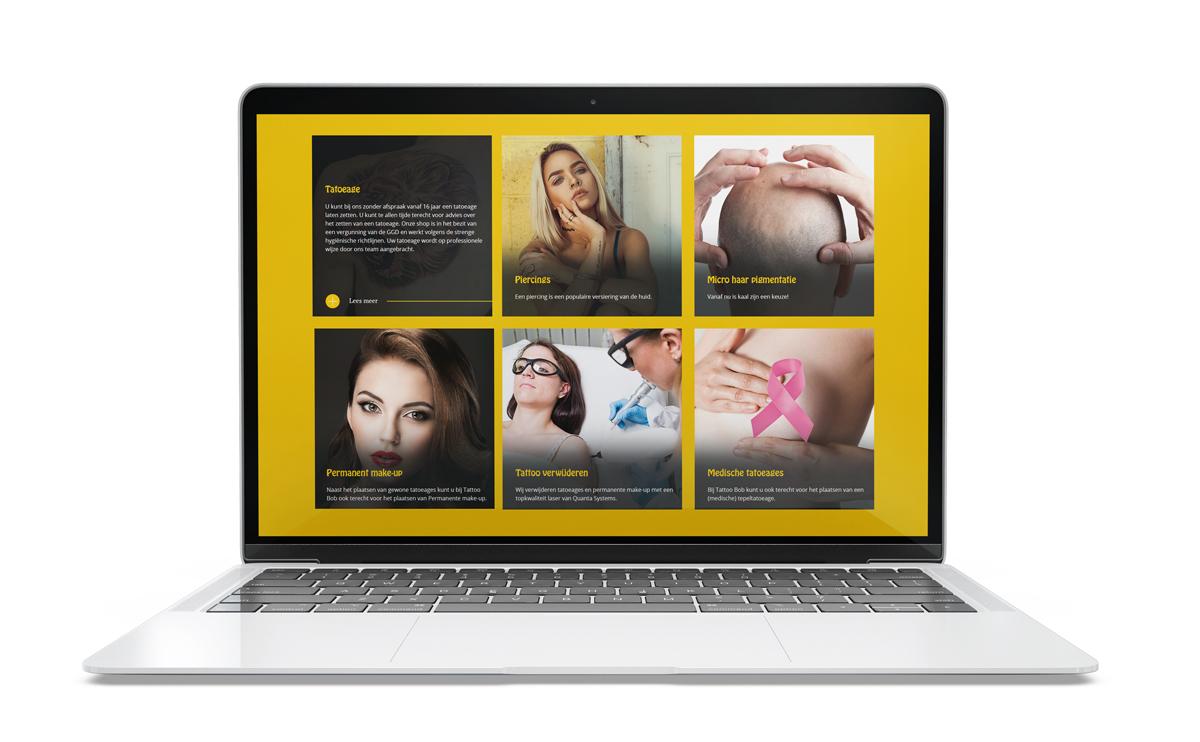 Portfolio | Tattoo Bob laptop 2