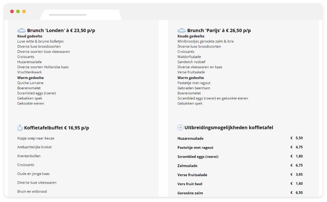 Portfolio | Wantijpaviljoen website pagina 4
